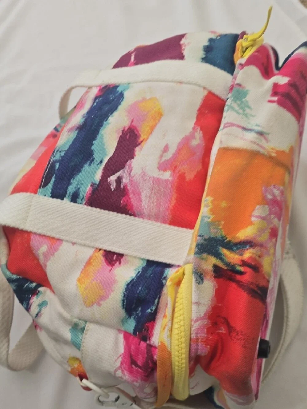 kate spade Multicolor Brushstroke Cosmetic Bag‎ with Cream Handles